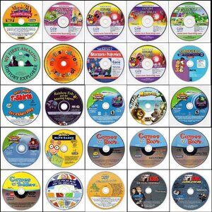 25 Vintage CD-ROM Kids Lot #8 (2003-2006)